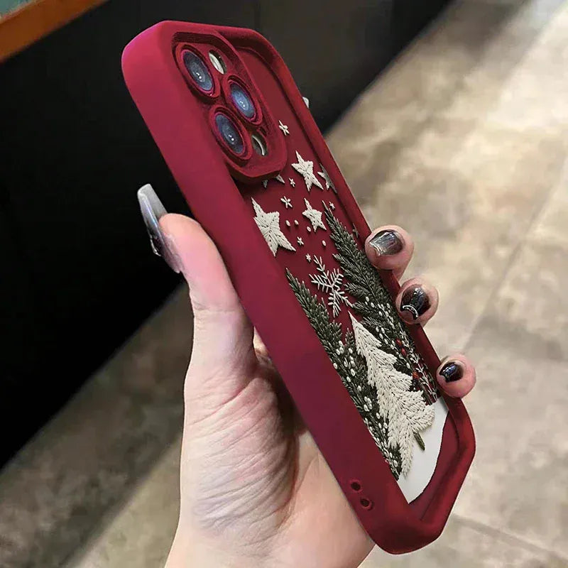 Coque iPhone sapins de Noël