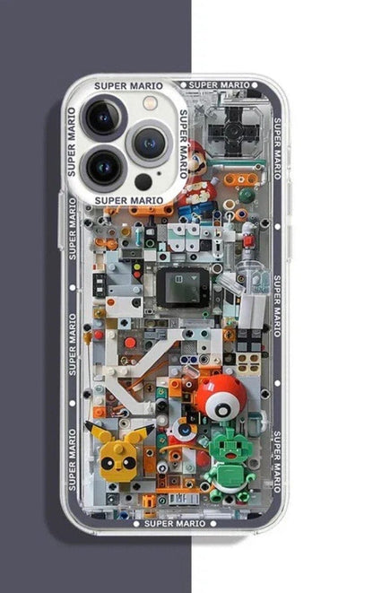 Coque iPhone silicone Mario Bros antichoc