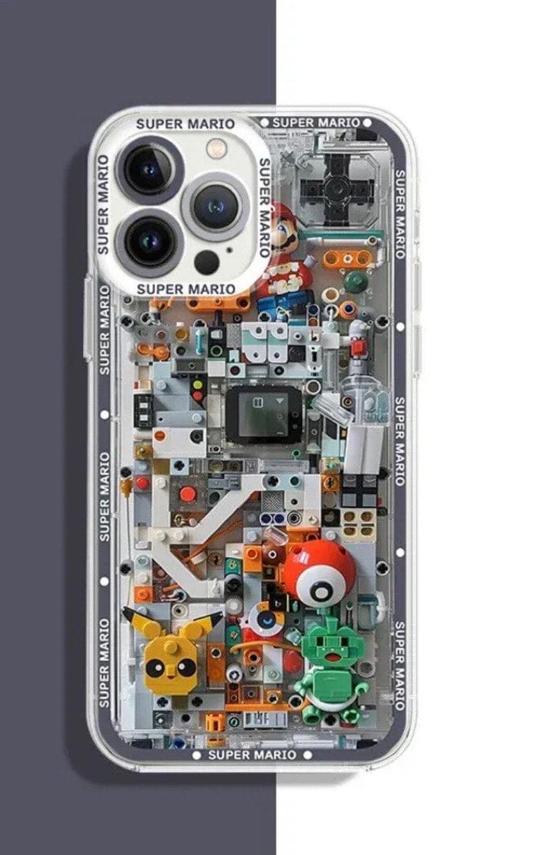 Coque iPhone silicone Mario Bros antichoc