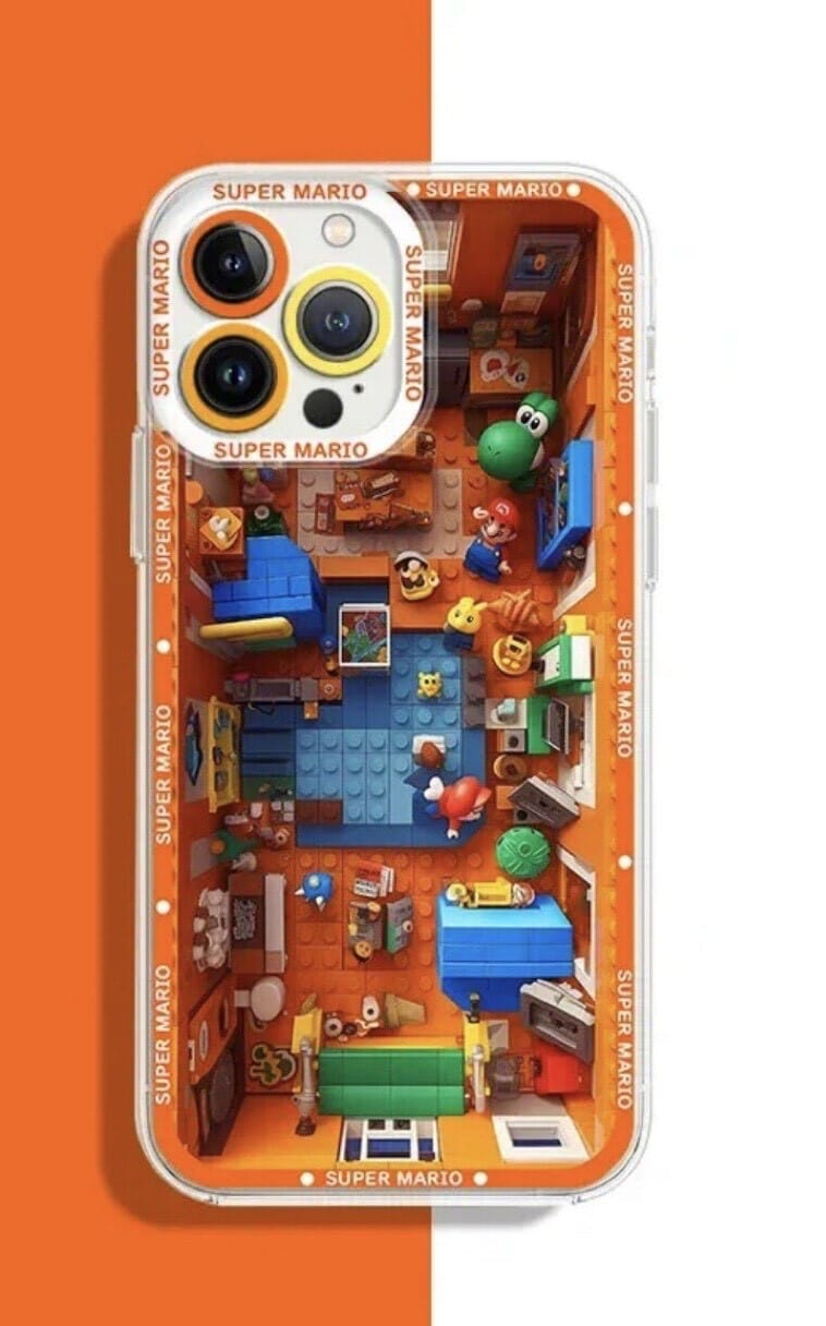 Coque iPhone silicone Mario Bros antichoc