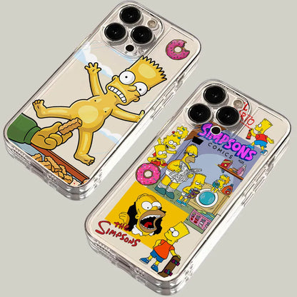 Coque iPhone transparente Les Simpson