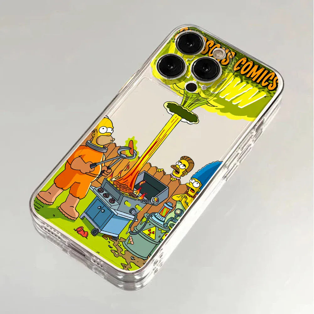 Coque iPhone transparente Les Simpson