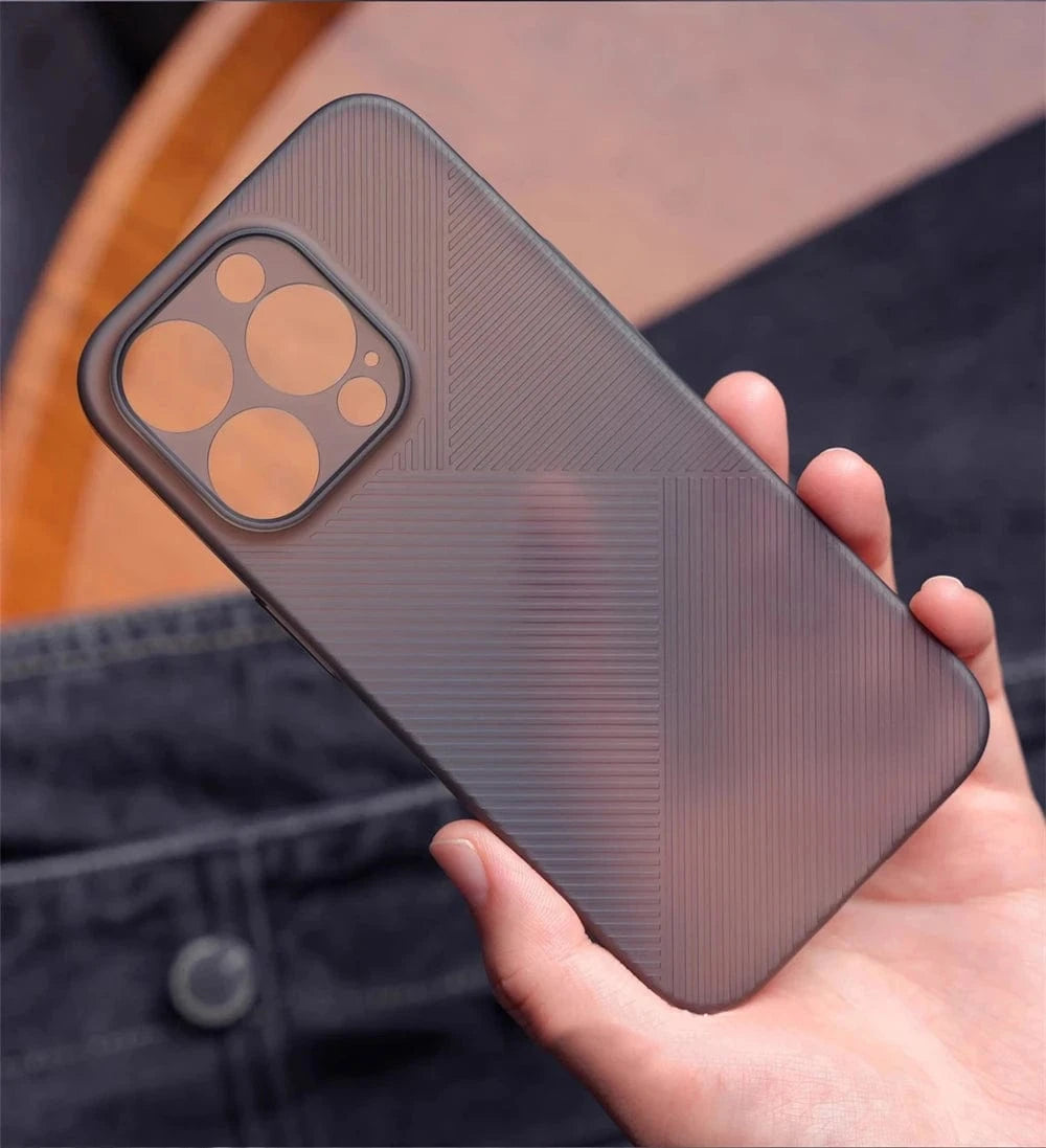 Coque iPhone transparente mate anti-traces