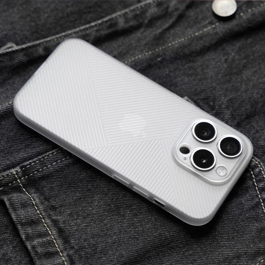 Coque iPhone transparente mate anti-traces