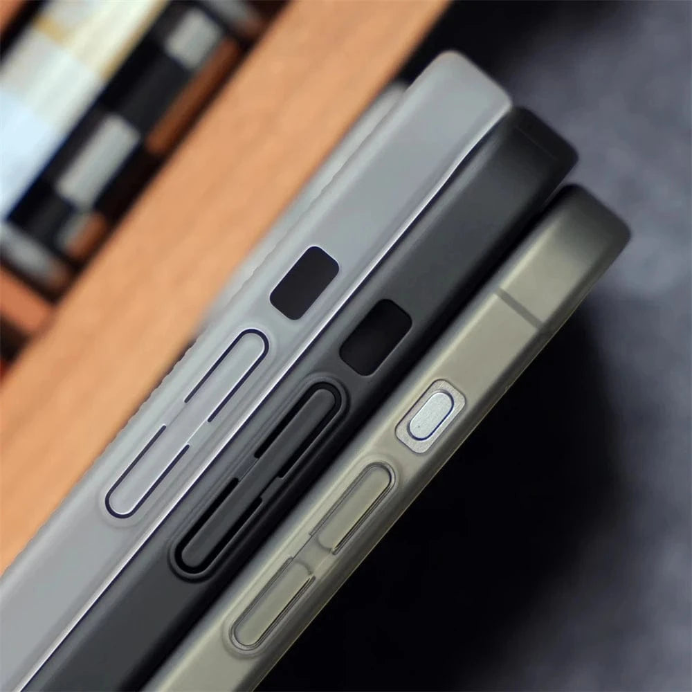 Coque iPhone transparente mate anti-traces