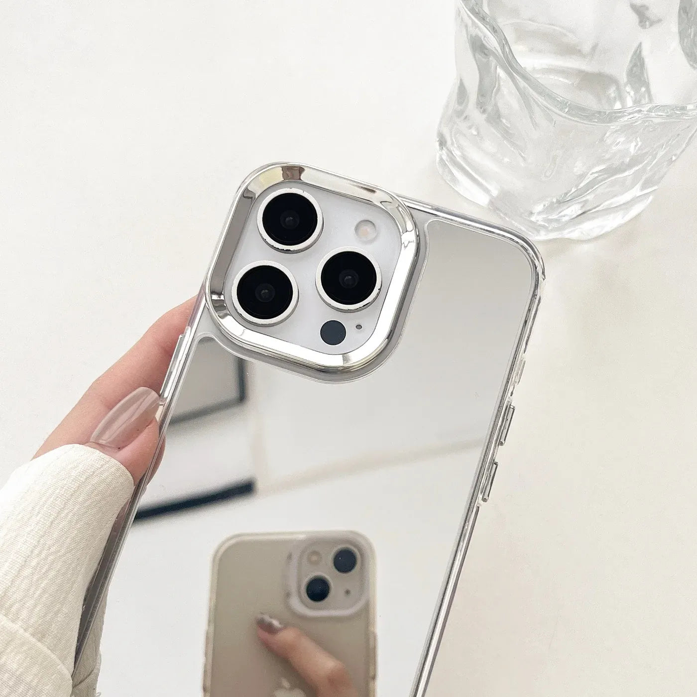 Coque miroir iPhone antichoc
