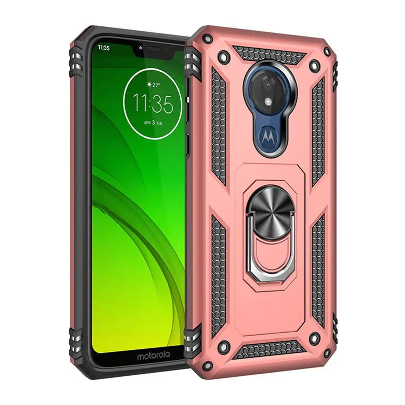 Coque Motorola Moto antichoc anneau support magnétique
