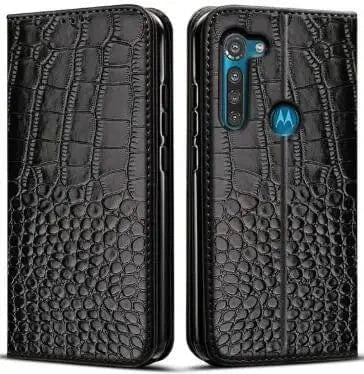 Coque Motorola Moto G portefeuille similicuir crocodile