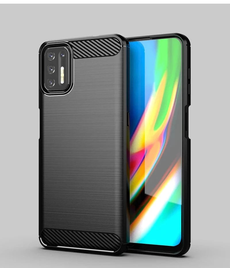 Coque Motorola Moto G9 Plus silicone carbone