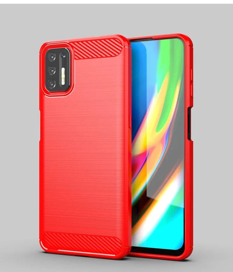 Coque Motorola Moto G9 Plus silicone carbone