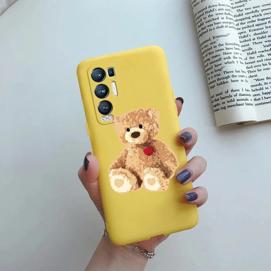 Coque OPPO Find X3 Neo silicone ourson