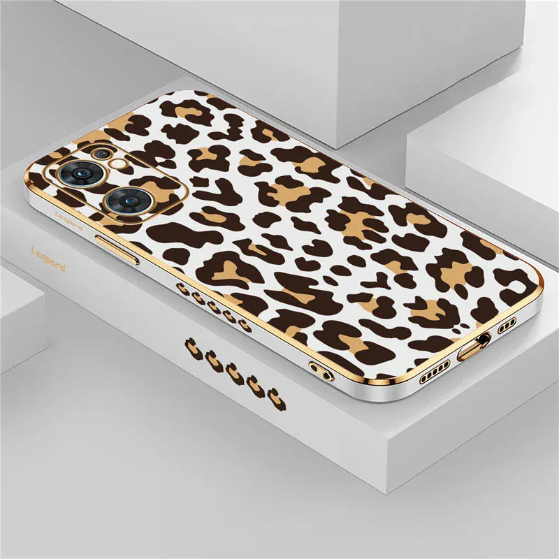 Coque OPPO motif léopard silicone antichoc