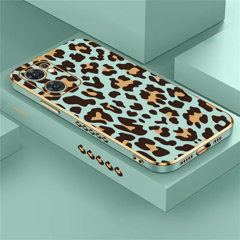Coque OPPO motif léopard silicone antichoc