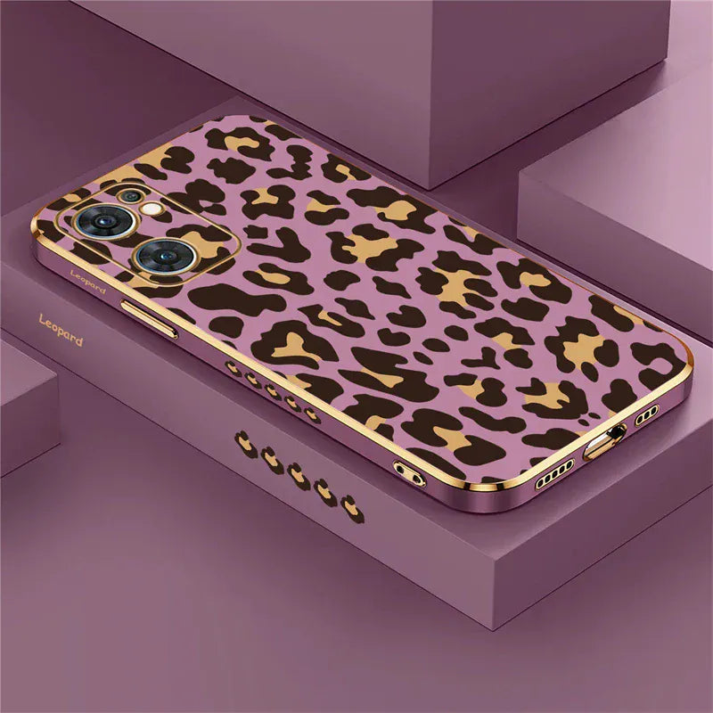 Coque OPPO motif léopard silicone antichoc