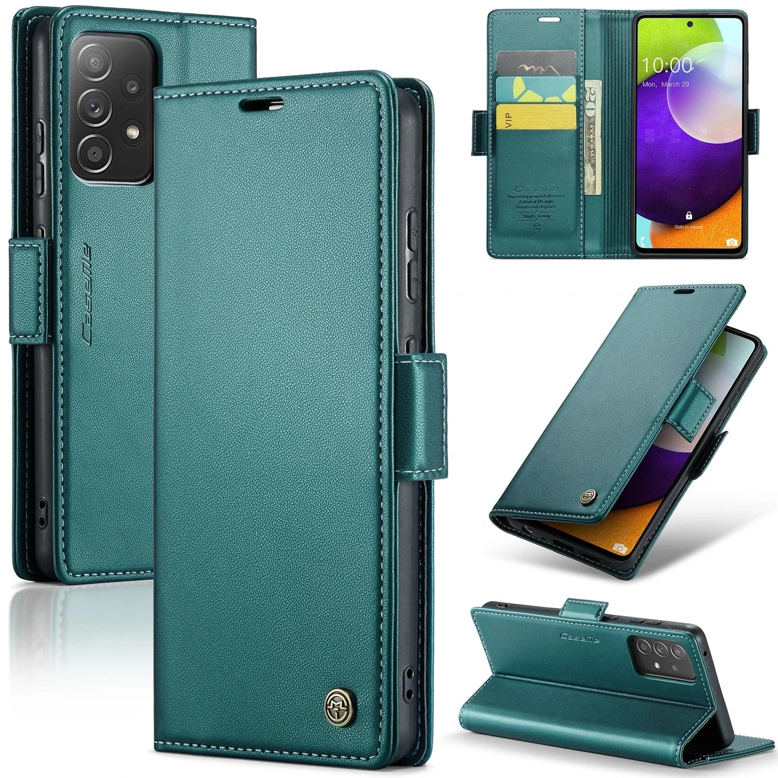 Coque portefeuille en cuir Samsung Galaxy A