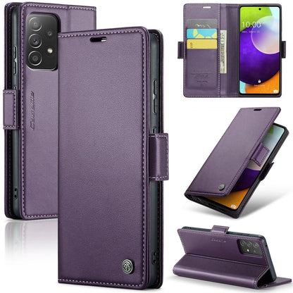 Coque portefeuille en cuir Samsung Galaxy A