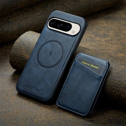 Coque portefeuille magnétique cuir Google Pixel