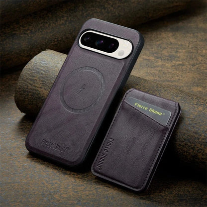 Coque portefeuille magnétique cuir Google Pixel