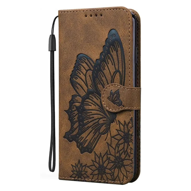 Coque portefeuille papillon cuir OPPO