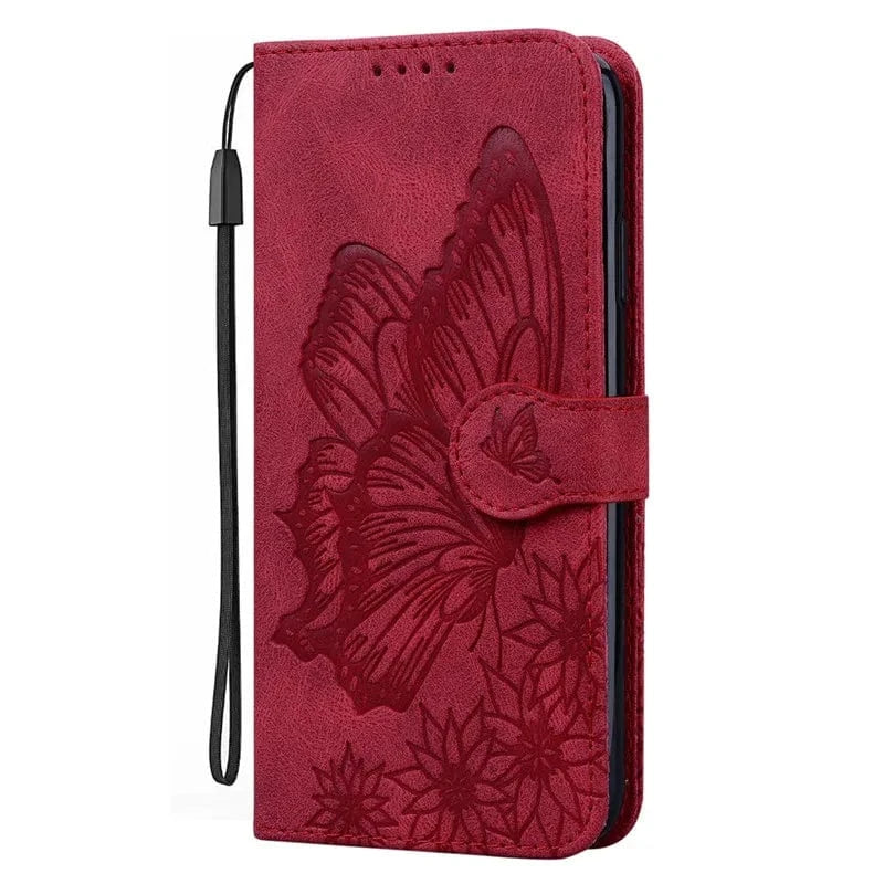 Coque portefeuille papillon cuir OPPO