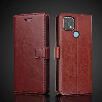 Coque portefeuille simili cuir OPPO A15