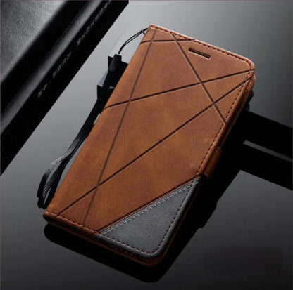 Coque portefeuille similicuir magnétique avec support Motorola