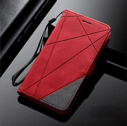 Coque portefeuille similicuir magnétique avec support Motorola