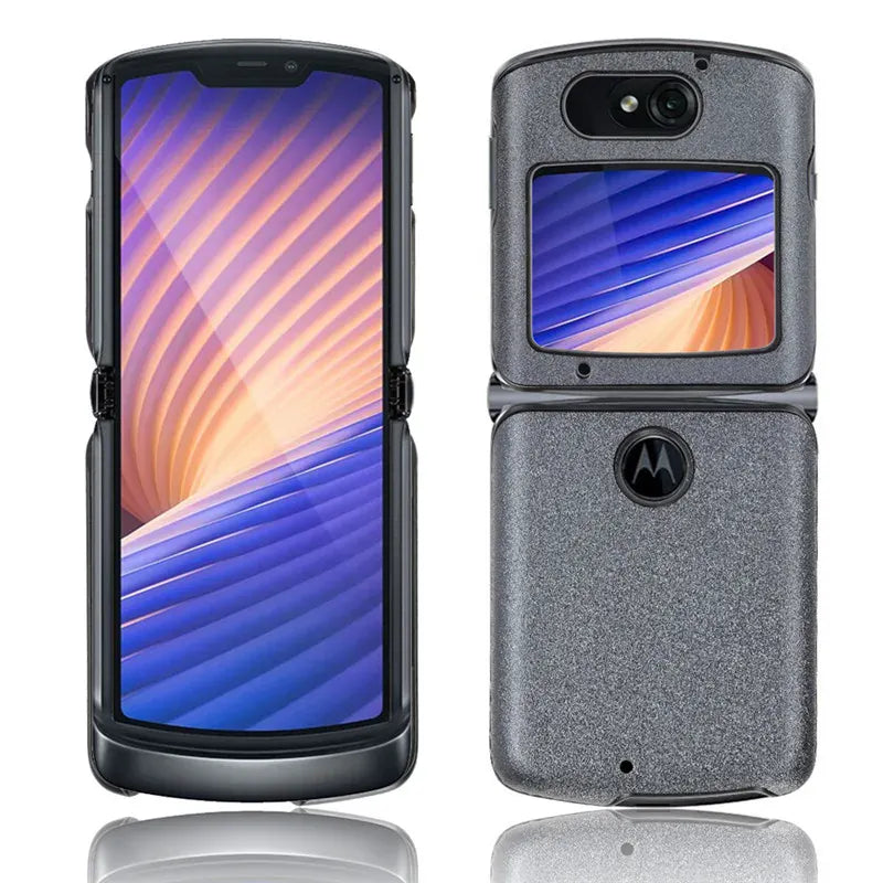 Coque rigide Motorola Razr 5G simili cuir