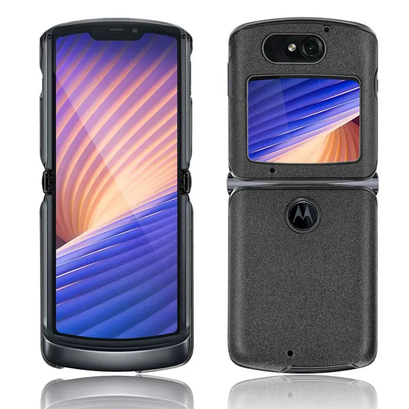 Coque rigide Motorola Razr 5G simili cuir