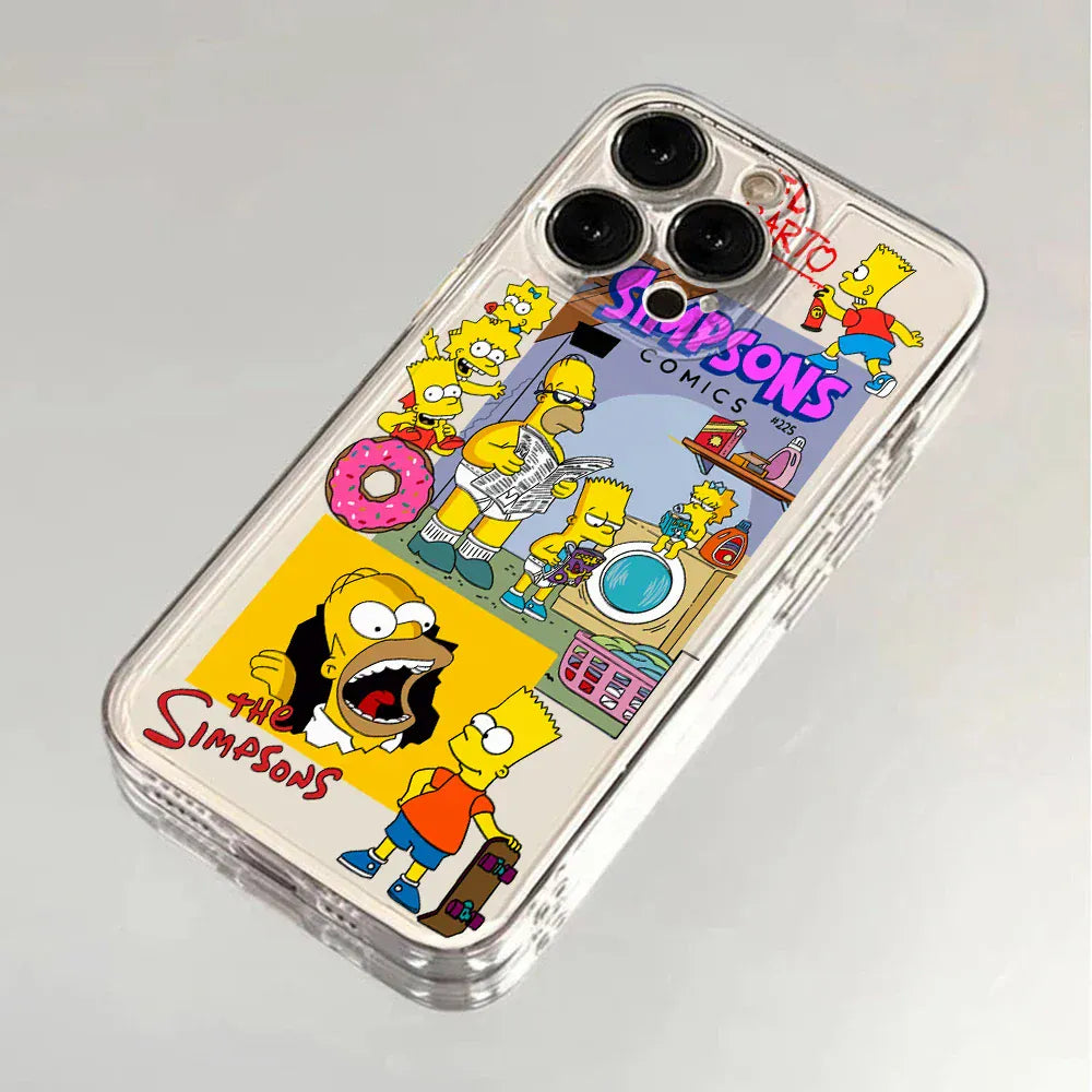 Coque Samsung Galaxy Famille Simpson transparente souple