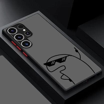 Coque Samsung Galaxy motif bonhomme bâton silicone