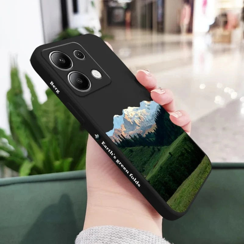 Coque silicone liquide montagne Xiaomi Redmi Note