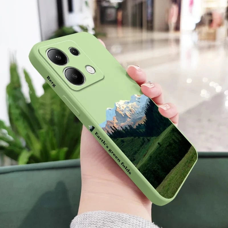 Coque silicone liquide montagne Xiaomi Redmi Note