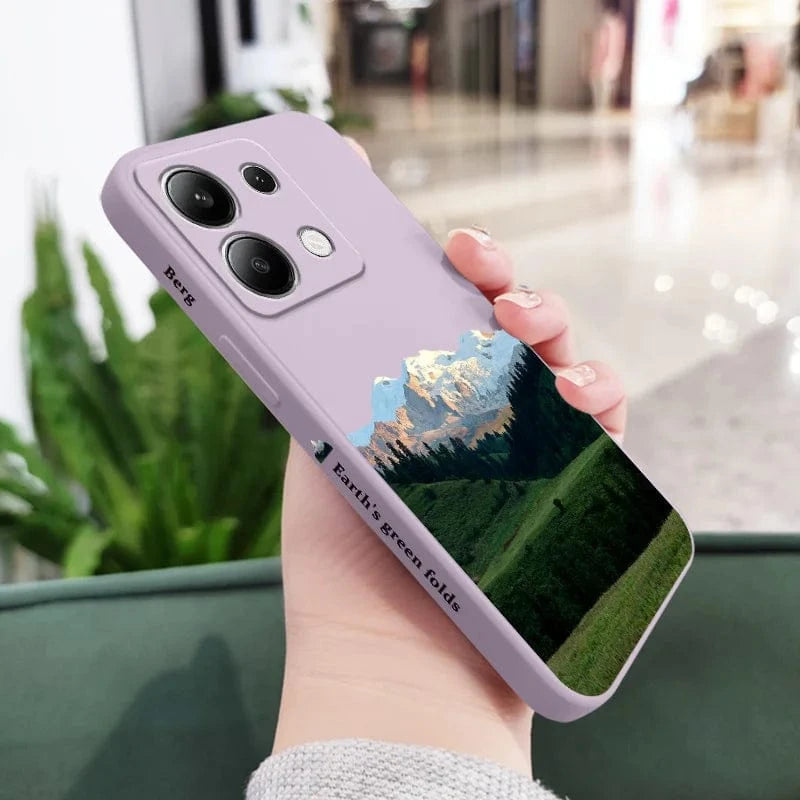Coque silicone liquide montagne Xiaomi Redmi Note