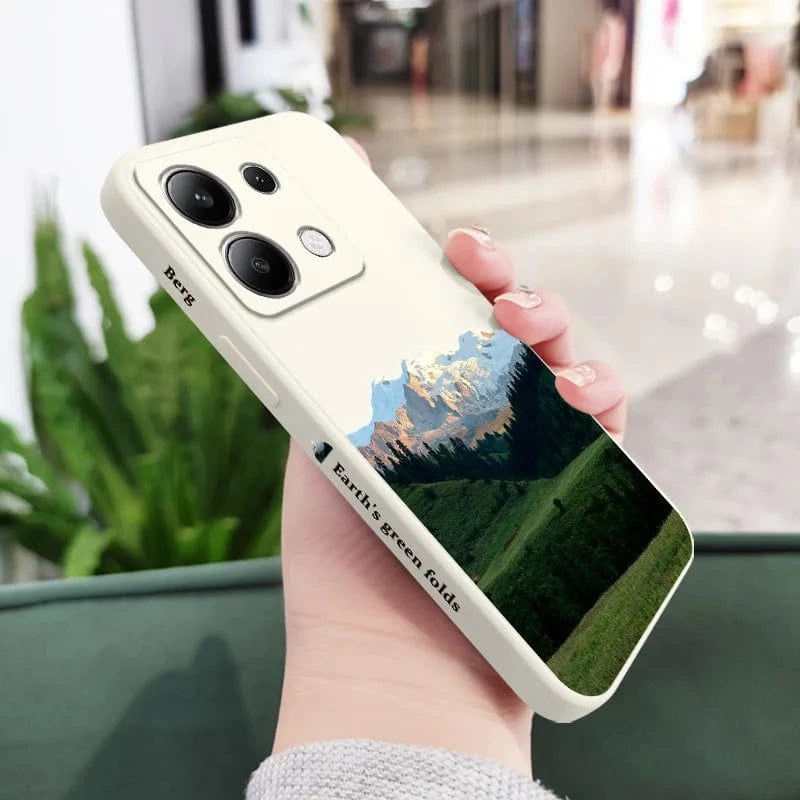Coque silicone liquide montagne Xiaomi Redmi Note